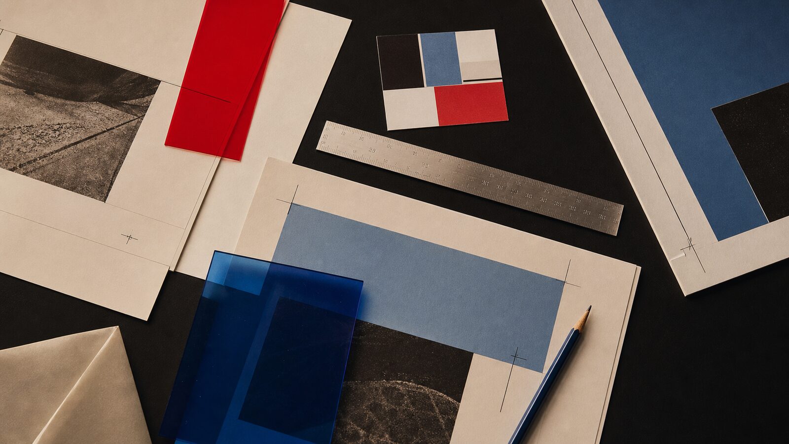 80s Editorial aesthetic: Detail dossier scene