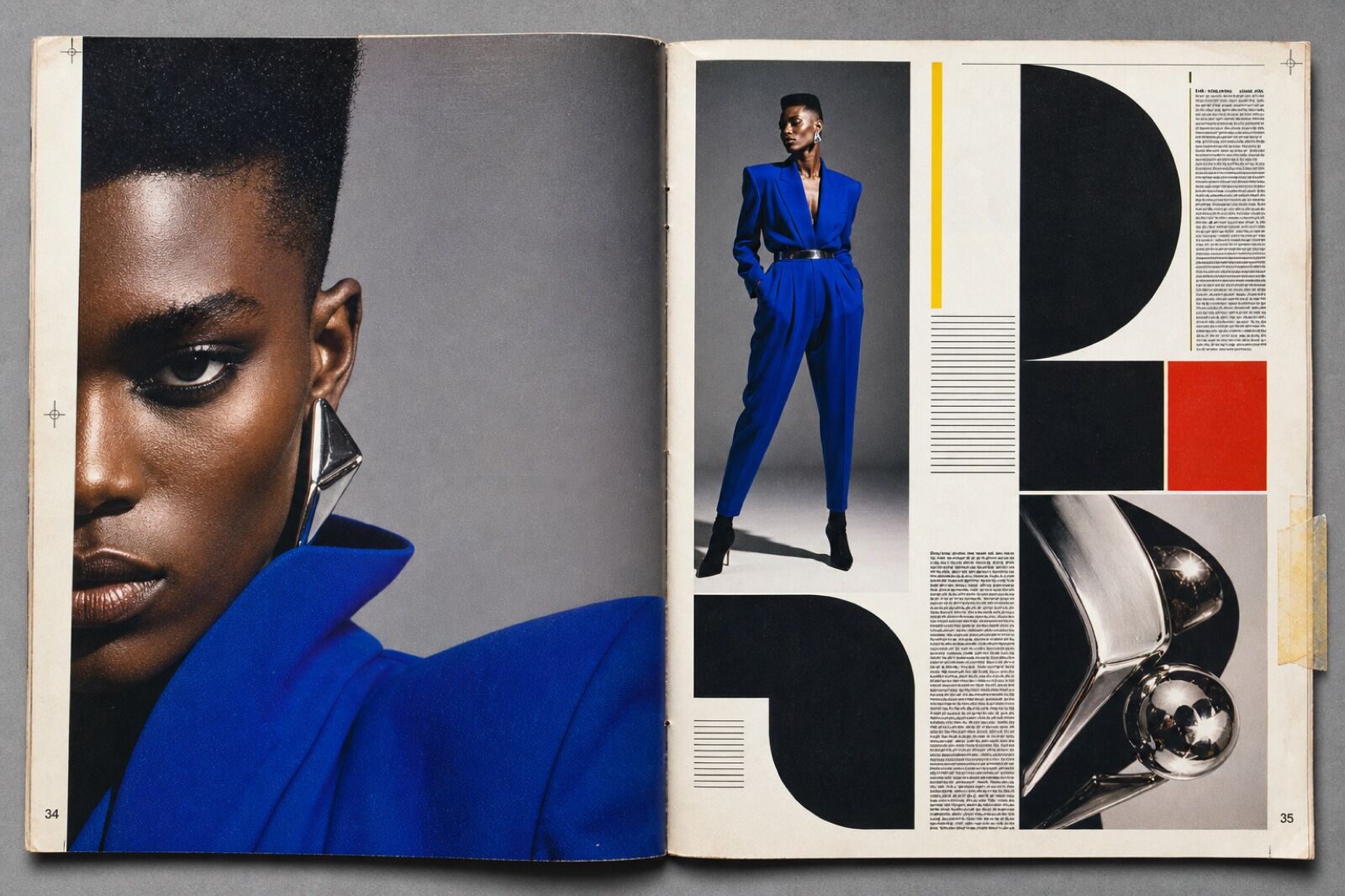 80s Editorial visual reference