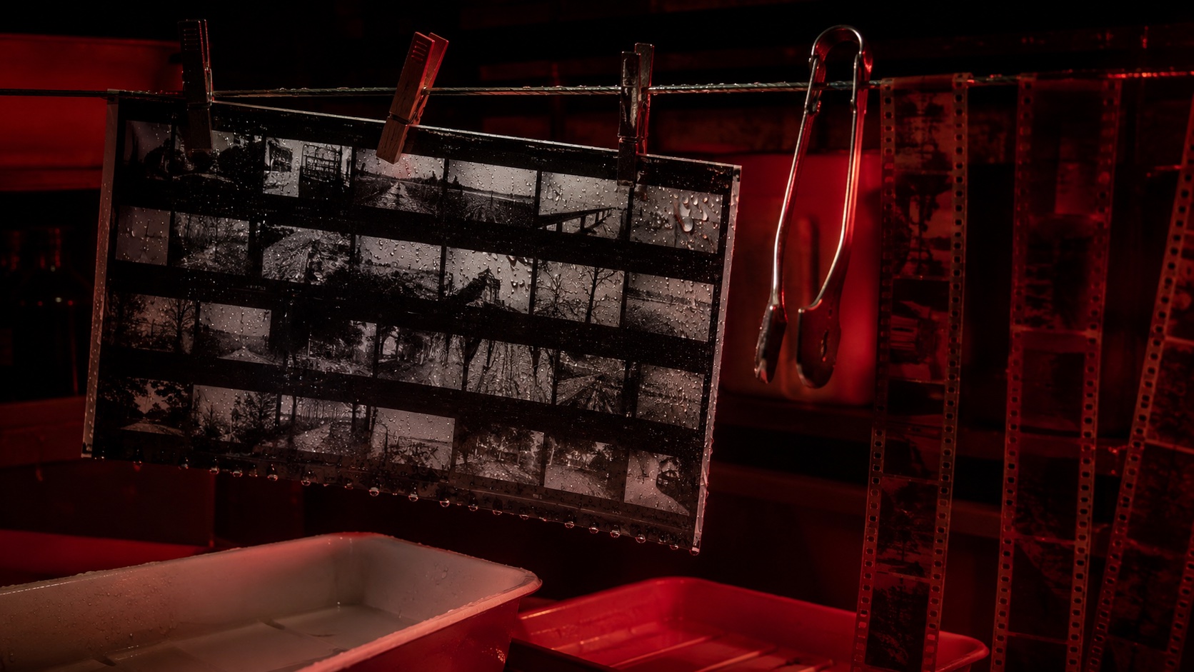 Analog Photography aesthetic: Detail dossier scene