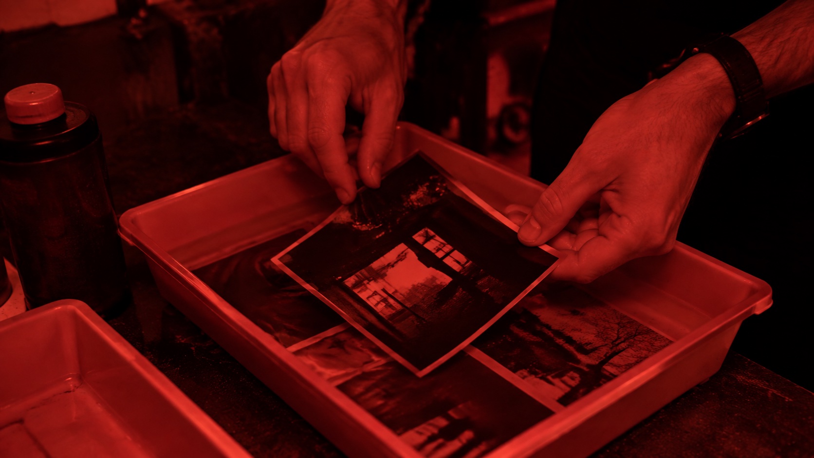 Analog Photography aesthetic: Night dossier scene