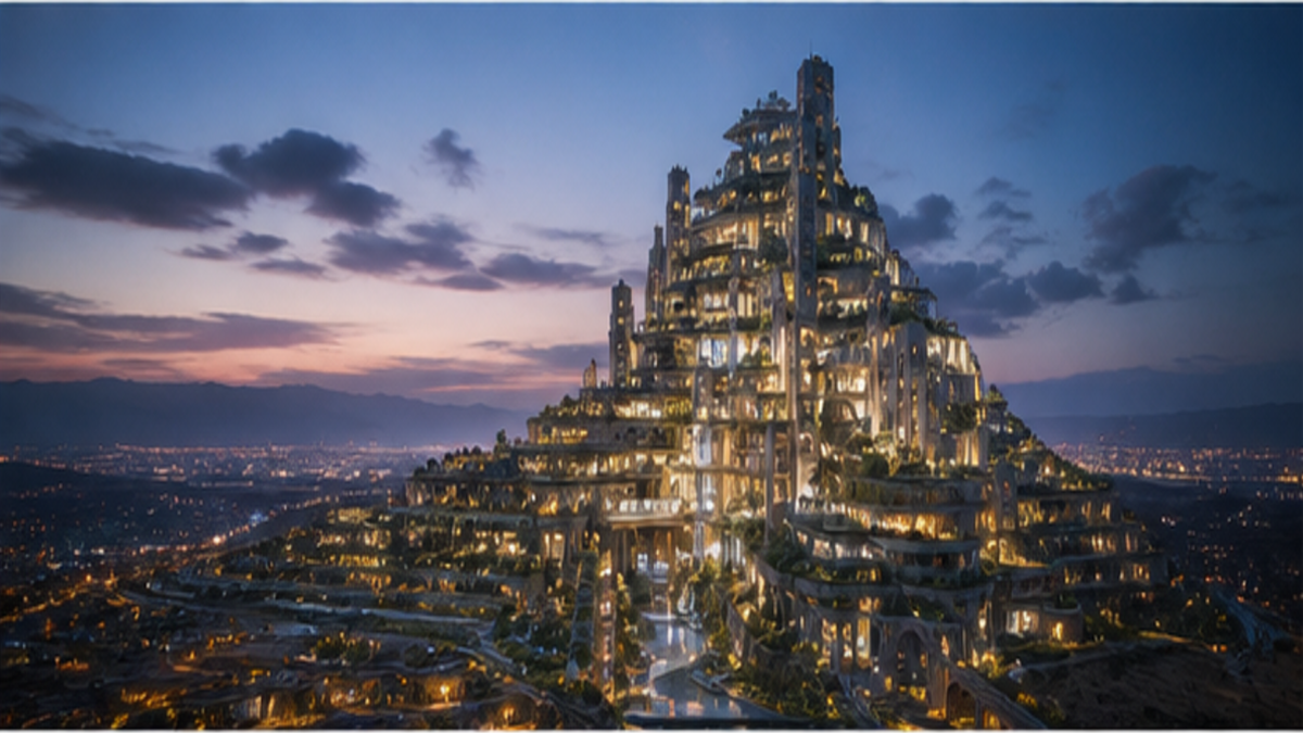 Arcology aesthetic: Night dossier scene
