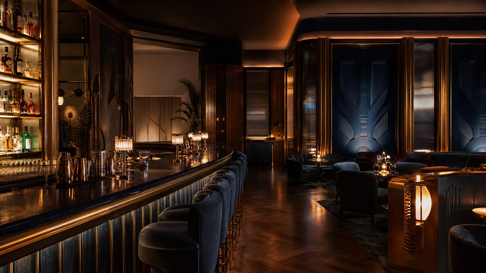 Art Deco aesthetic: In use dossier scene