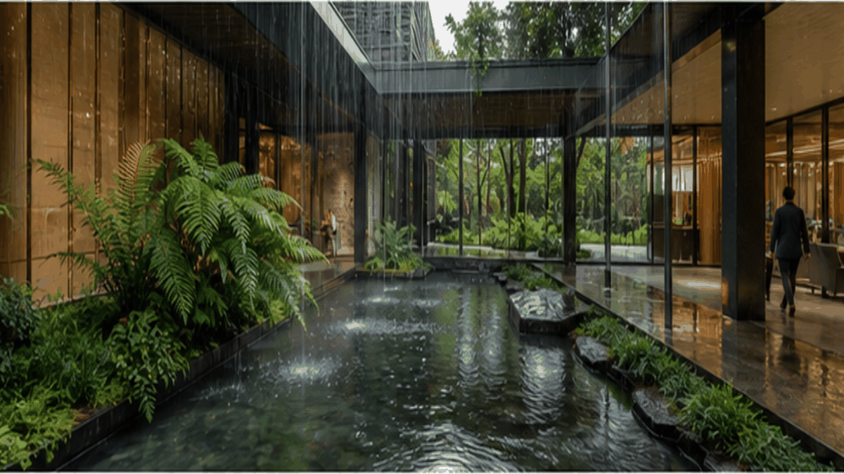 Biophilic Design aesthetic: Water dossier scene
