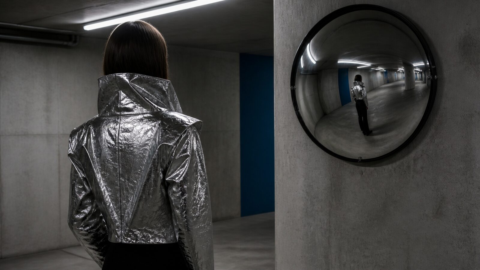 Chromecore aesthetic: Reflection dossier scene