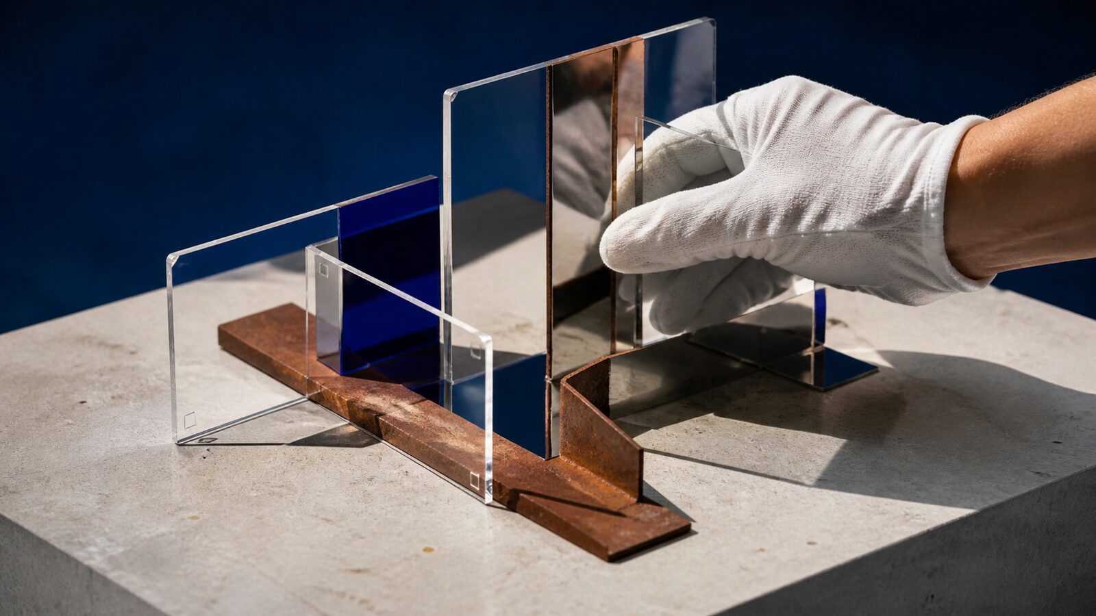 Conceptual Art aesthetic: Detail dossier scene