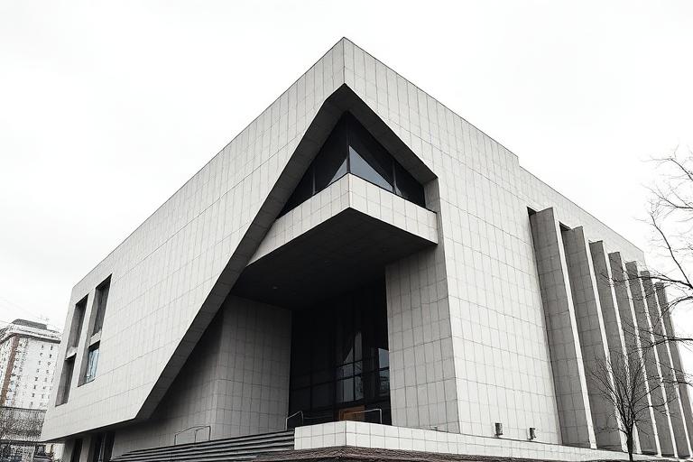 Constructivist Architecture aesthetic archive image