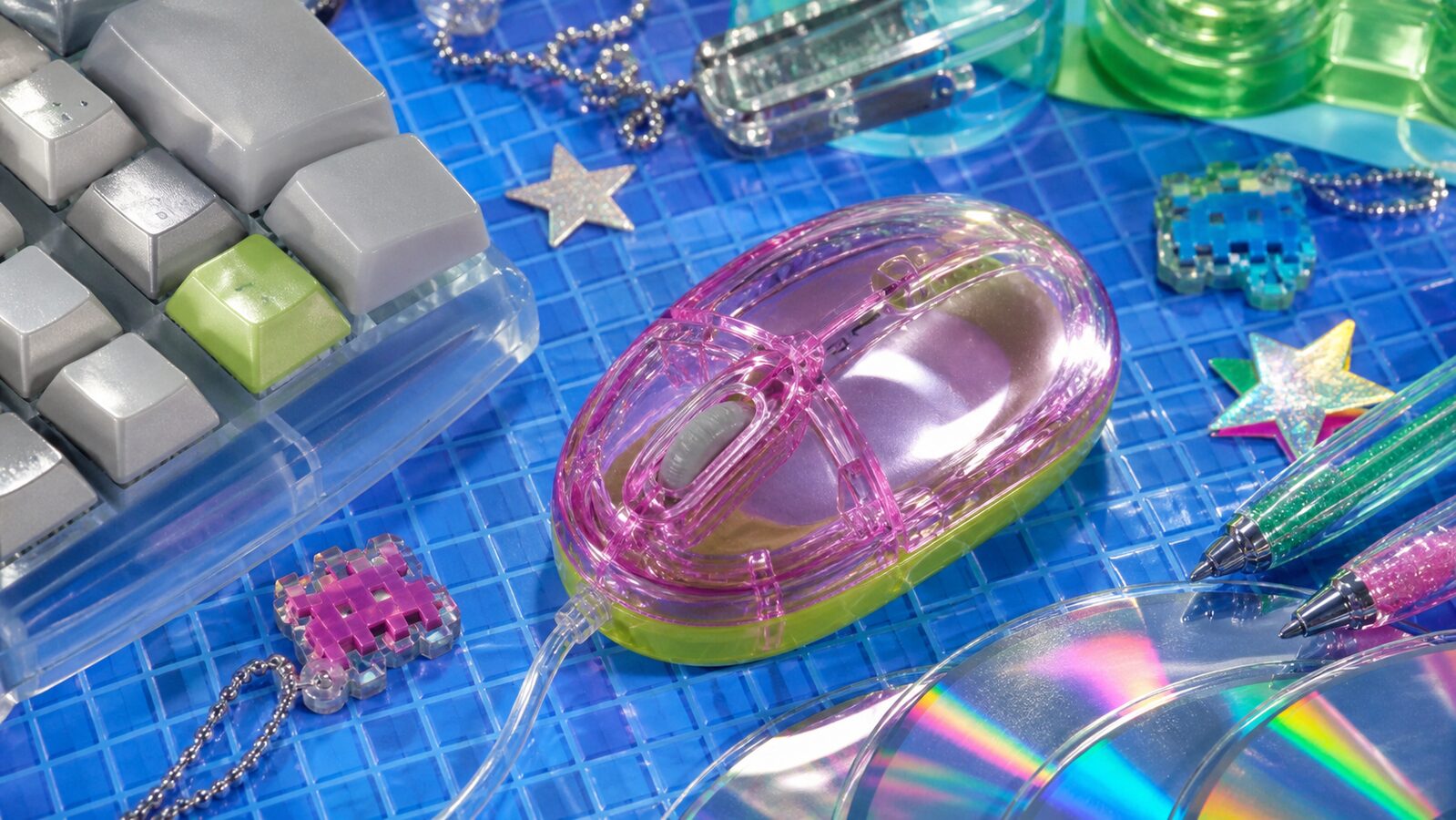 Cybercore aesthetic: Detail dossier scene