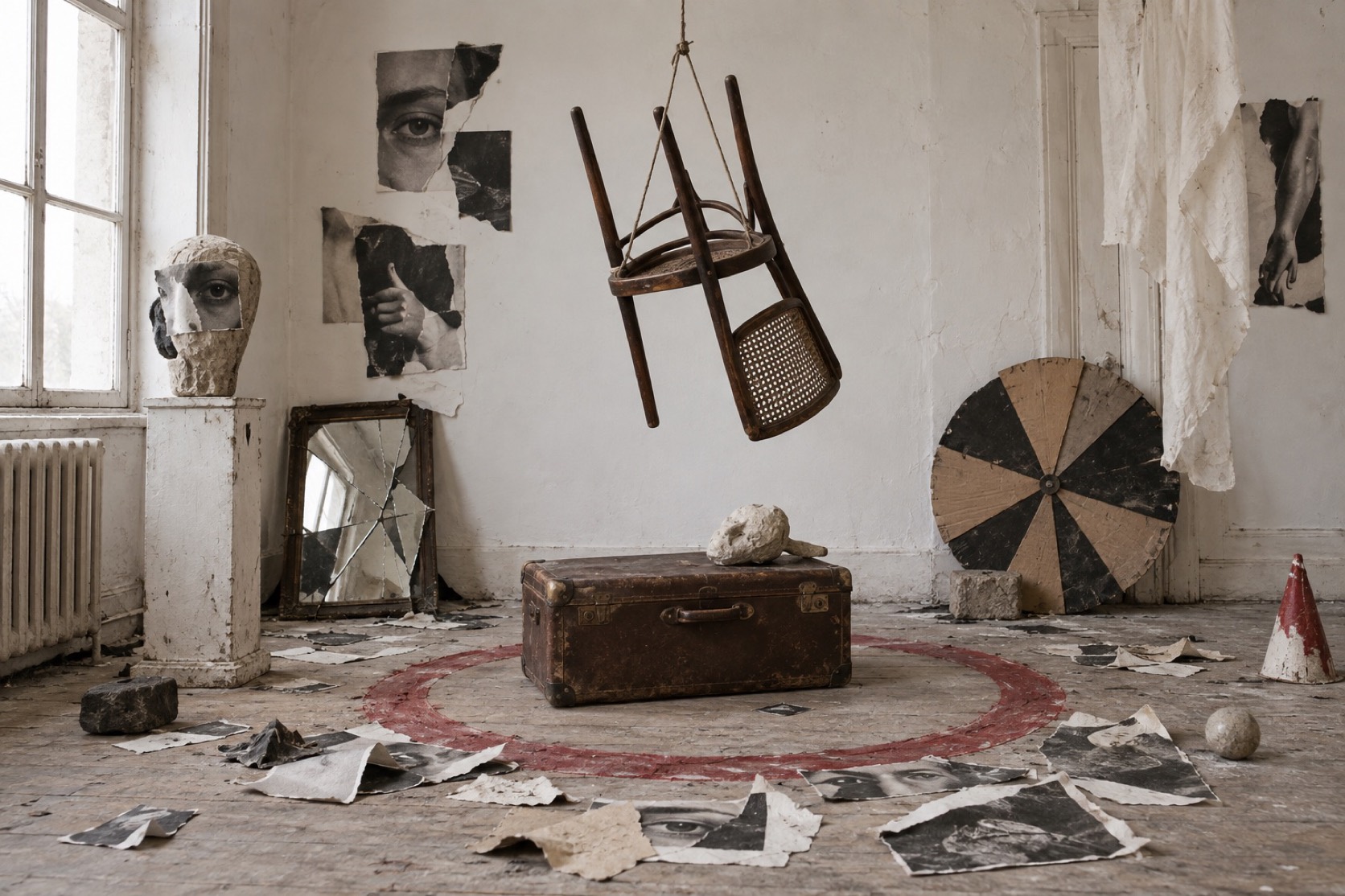 Dada aesthetic: Installation dossier scene