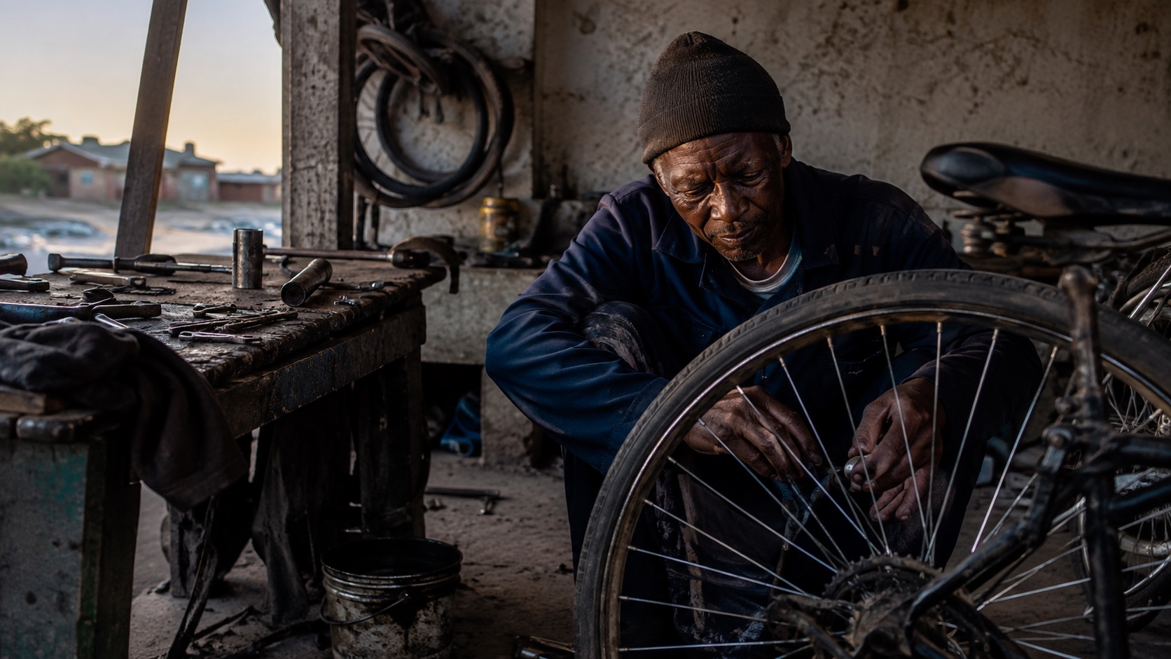 Documentary Photography aesthetic: Studio dossier scene