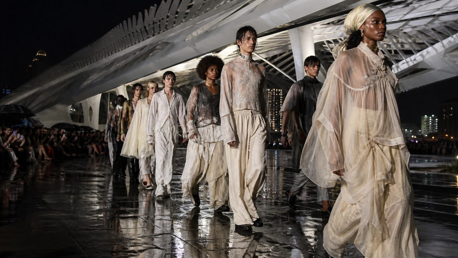 Fashion Design aesthetic: Night dossier scene