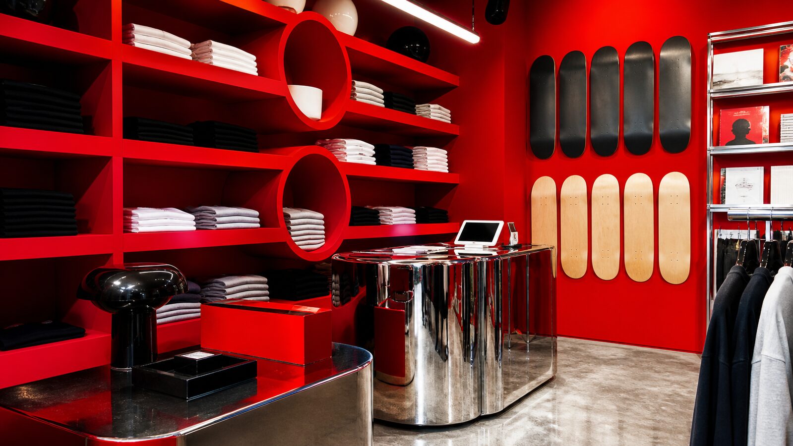Fashion Design aesthetic: Retail dossier scene