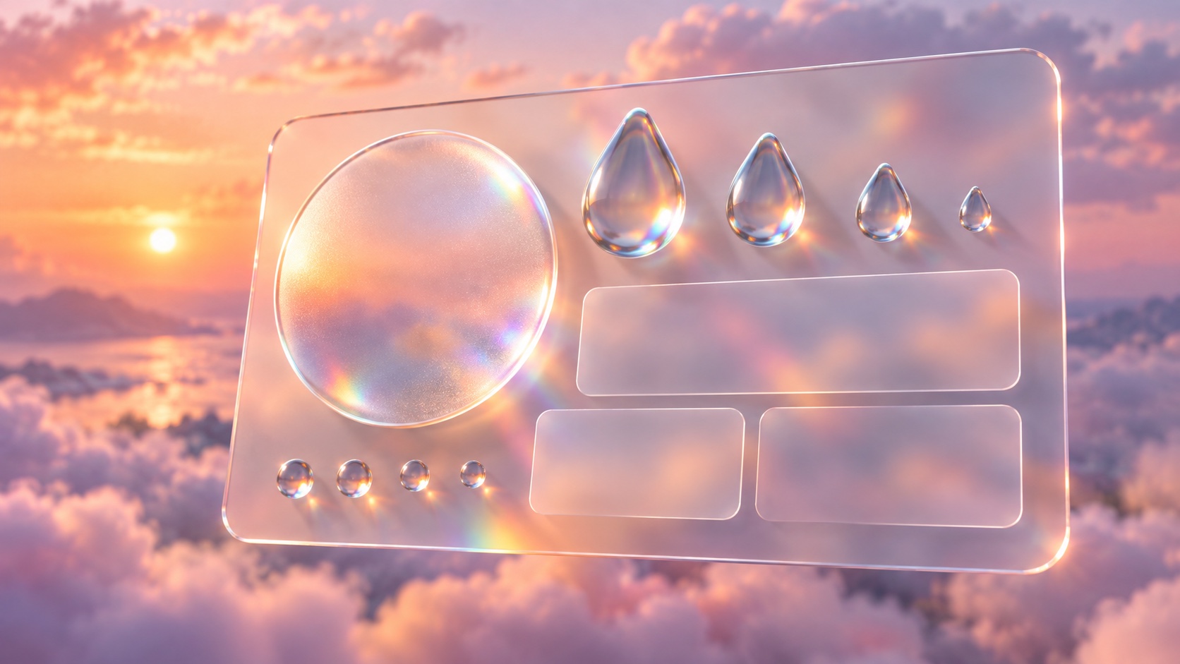 Glassmorphism visual reference
