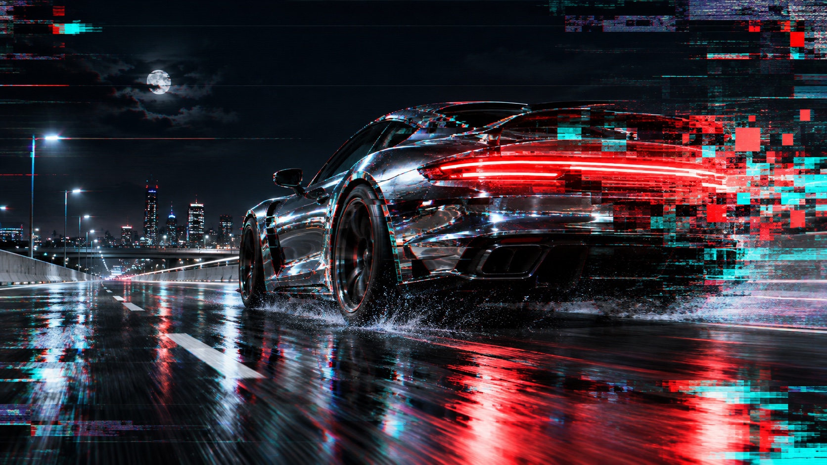 Glitch photography example