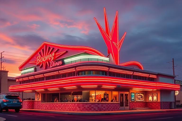 Googie aesthetic: Omoro scene dossier scene