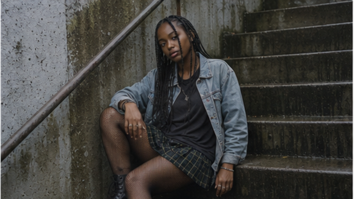 Grunge aesthetic: Portrait dossier scene
