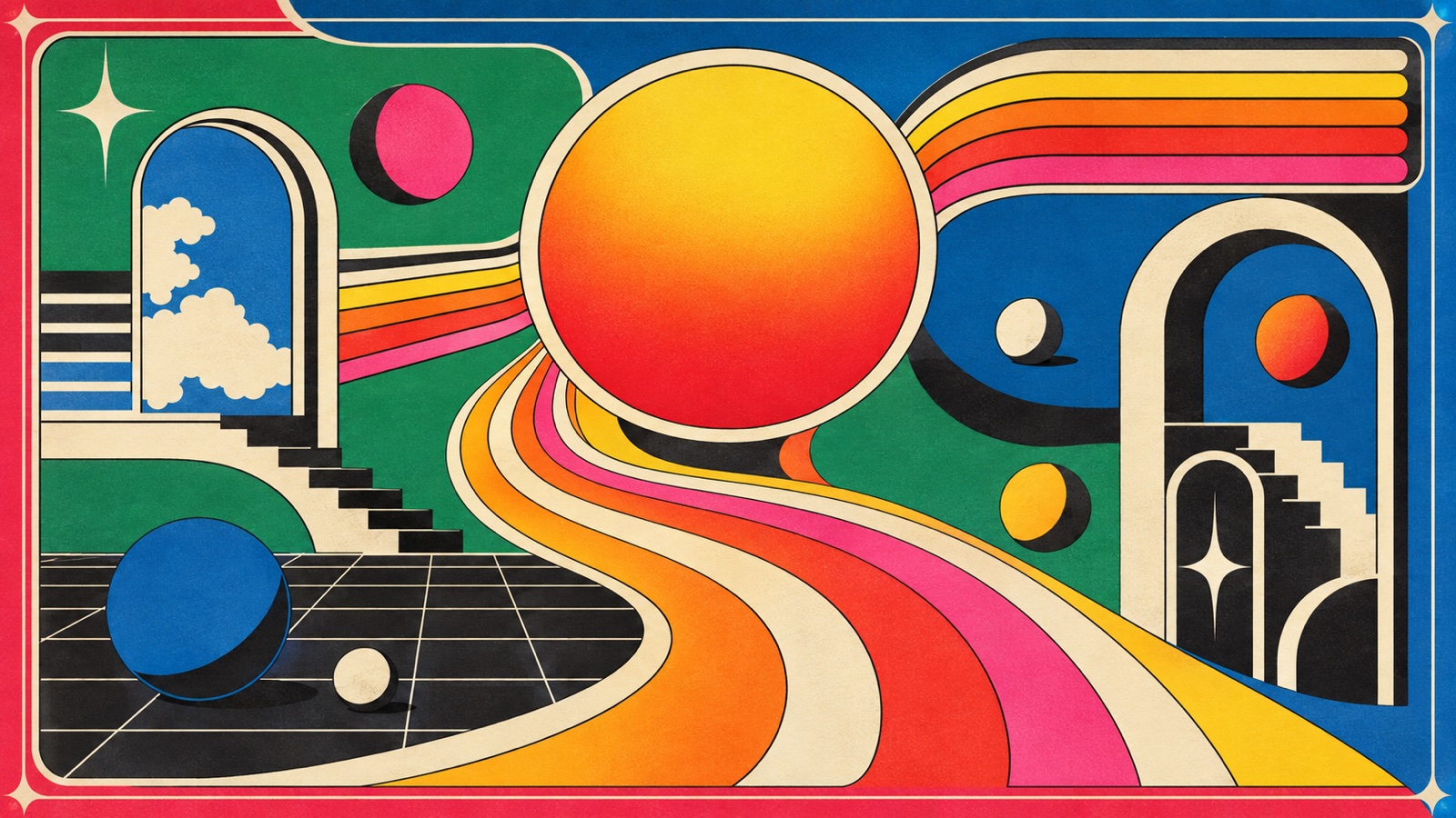 Illustration aesthetic: Journey dossier scene