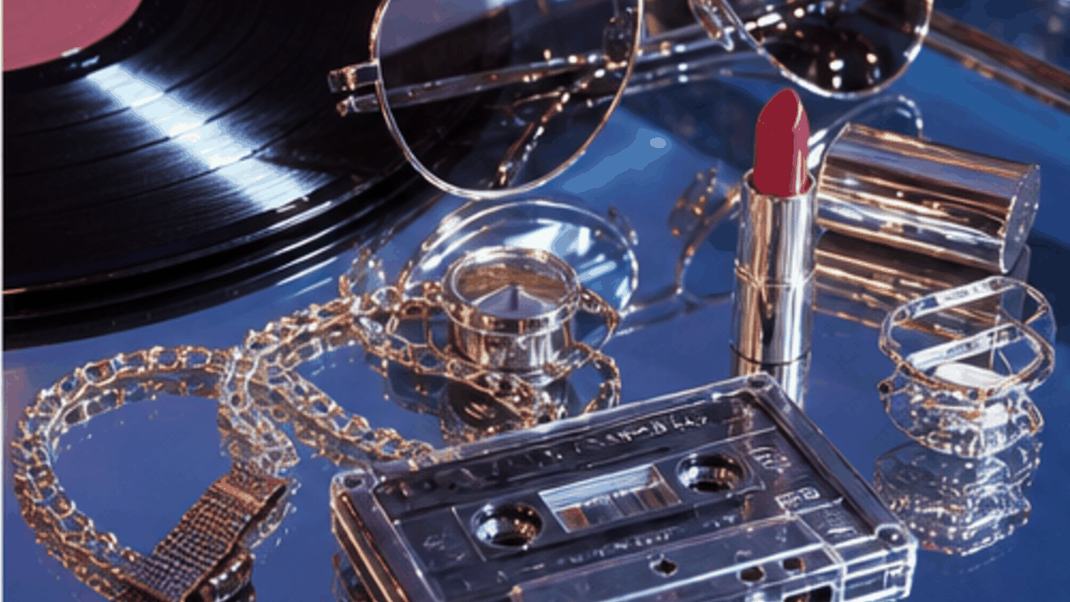 Italo Disco aesthetic: Object dossier scene