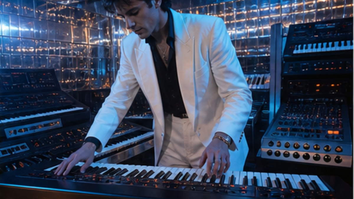 Italo Disco aesthetic: Studio dossier scene