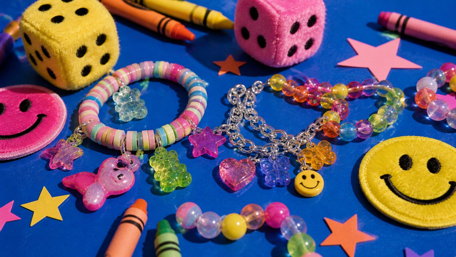 Kidcore aesthetic: Detail dossier scene