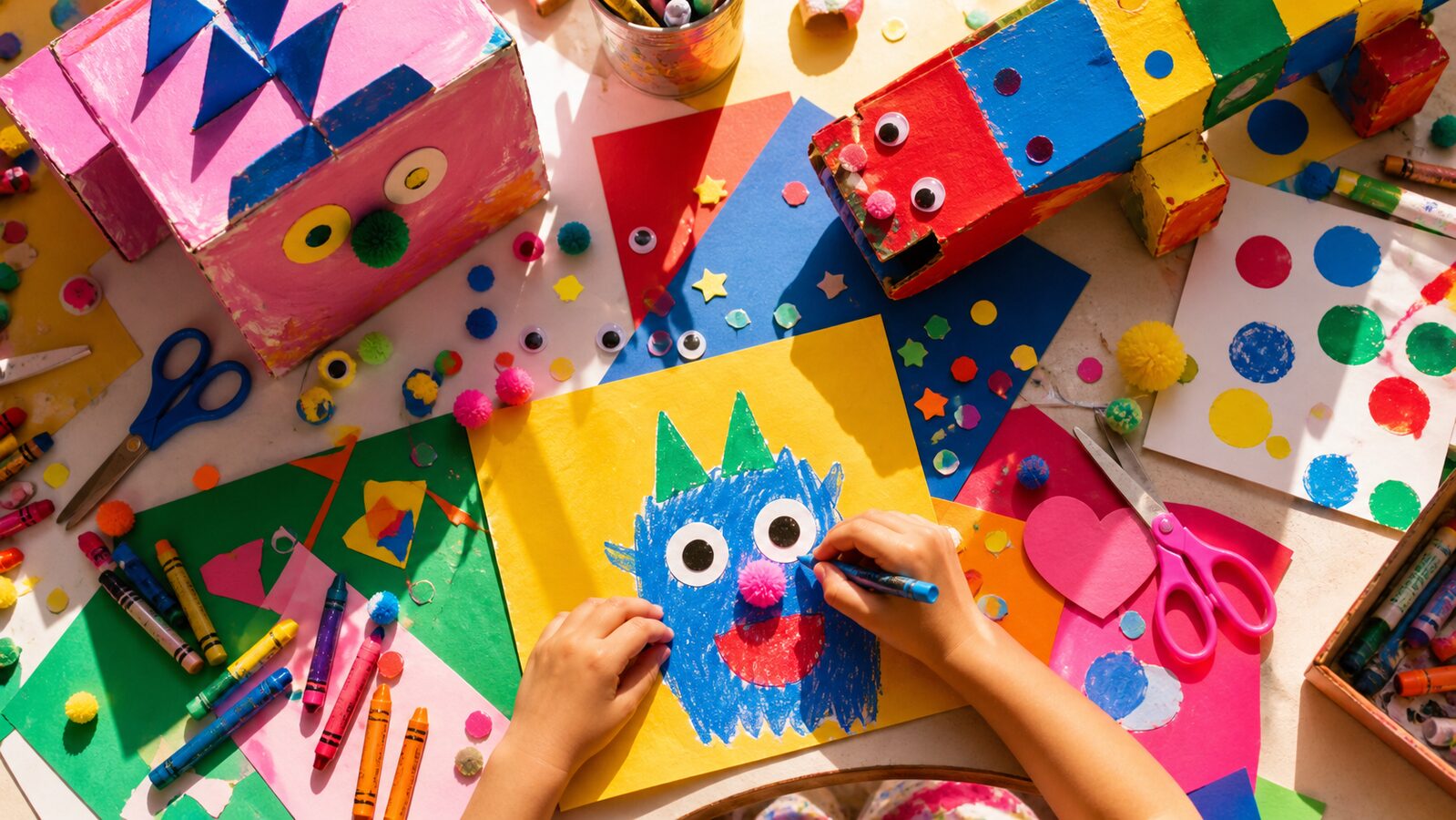 Kidcore aesthetic: Studio dossier scene