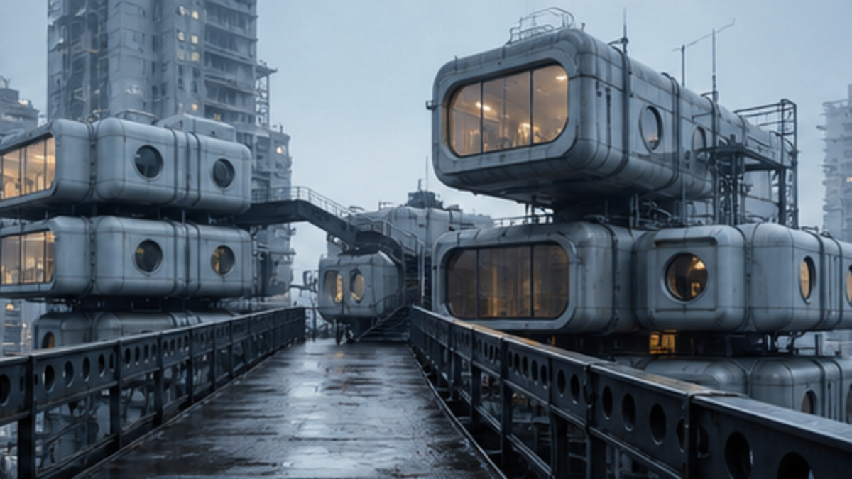 Metabolism aesthetic: City dossier scene