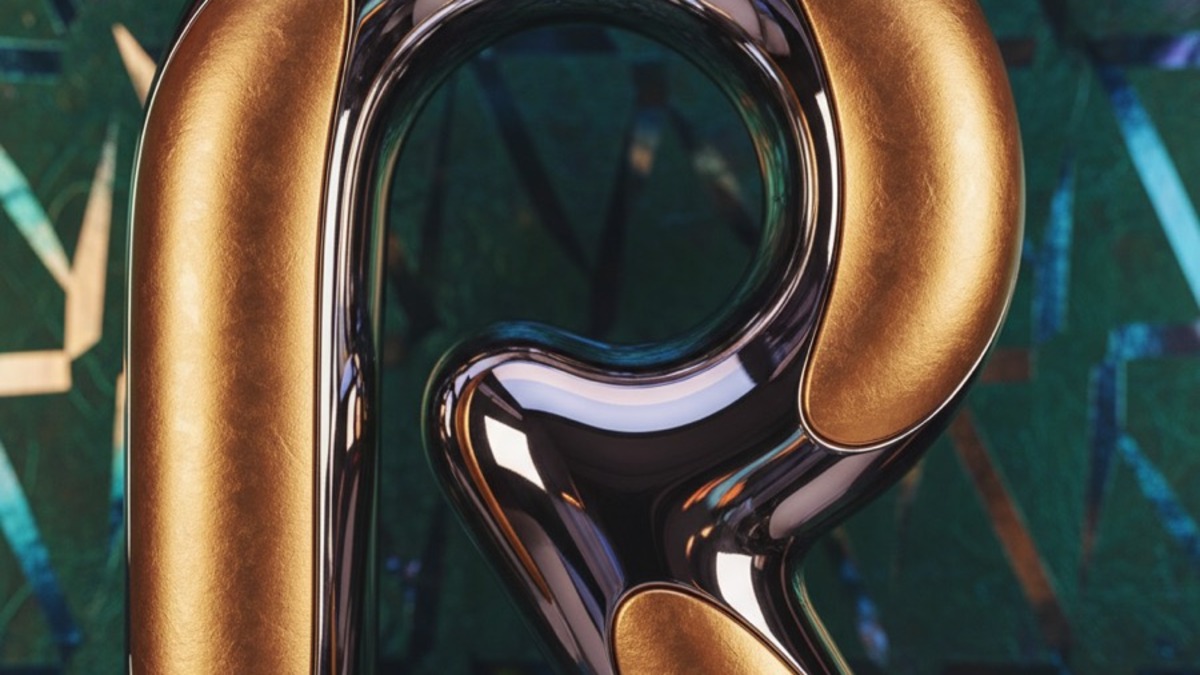 Metallic Typography