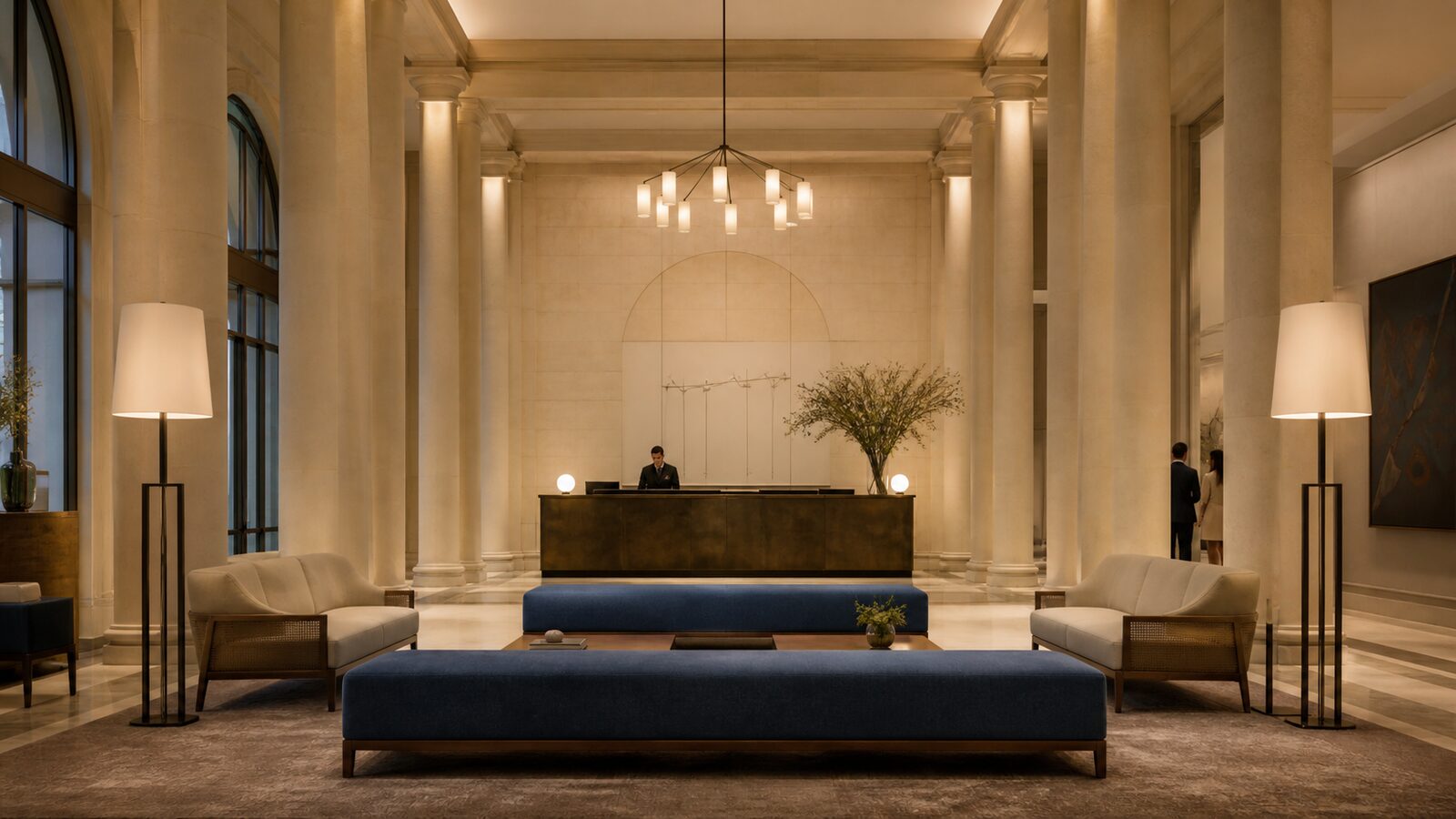 Neoclassical Architecture aesthetic: In use dossier scene