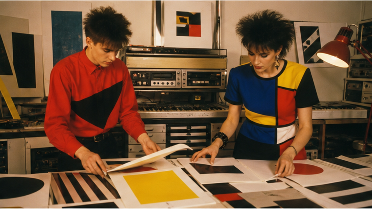 New Wave aesthetic: Studio dossier scene