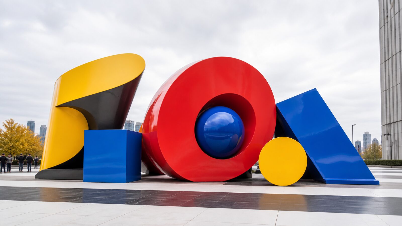 Pop Art aesthetic: Monument dossier scene