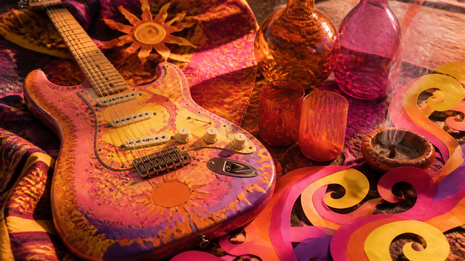 Psychedelic aesthetic: Detail dossier scene