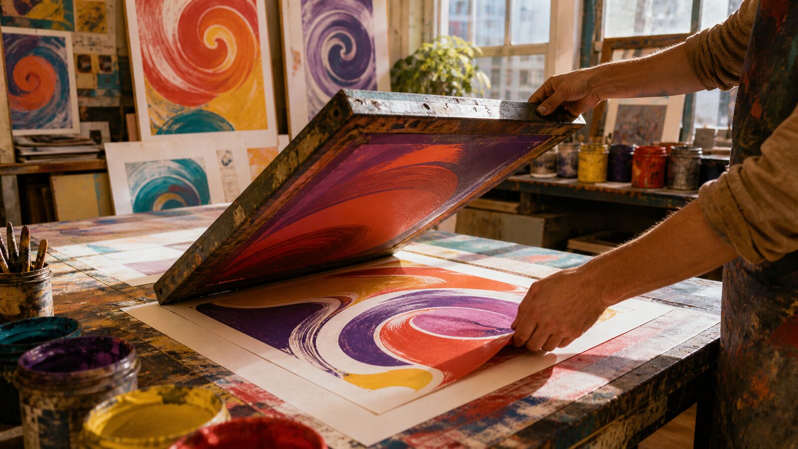 Psychedelic aesthetic: Studio dossier scene
