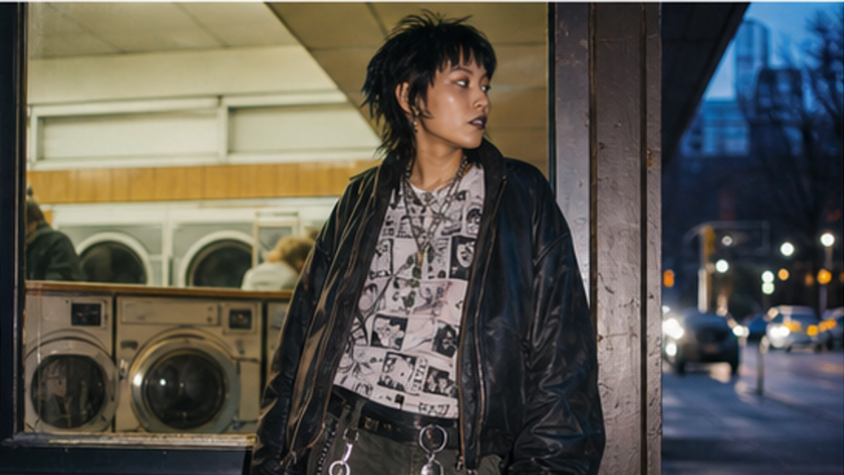 Punk aesthetic: Portrait dossier scene