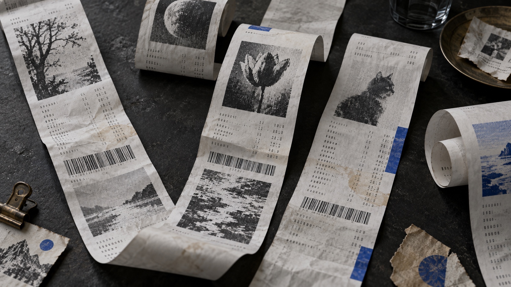 Receipt Prints aesthetic