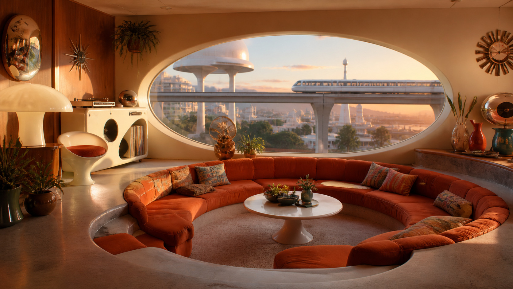 Retrofuturism aesthetic: Home dossier scene