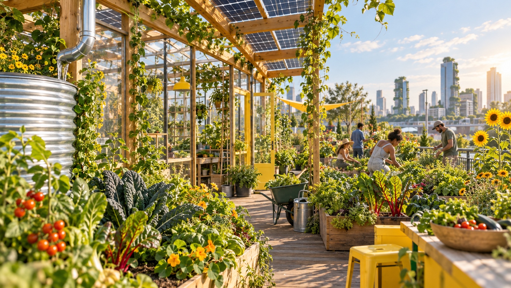 Solarpunk photography example