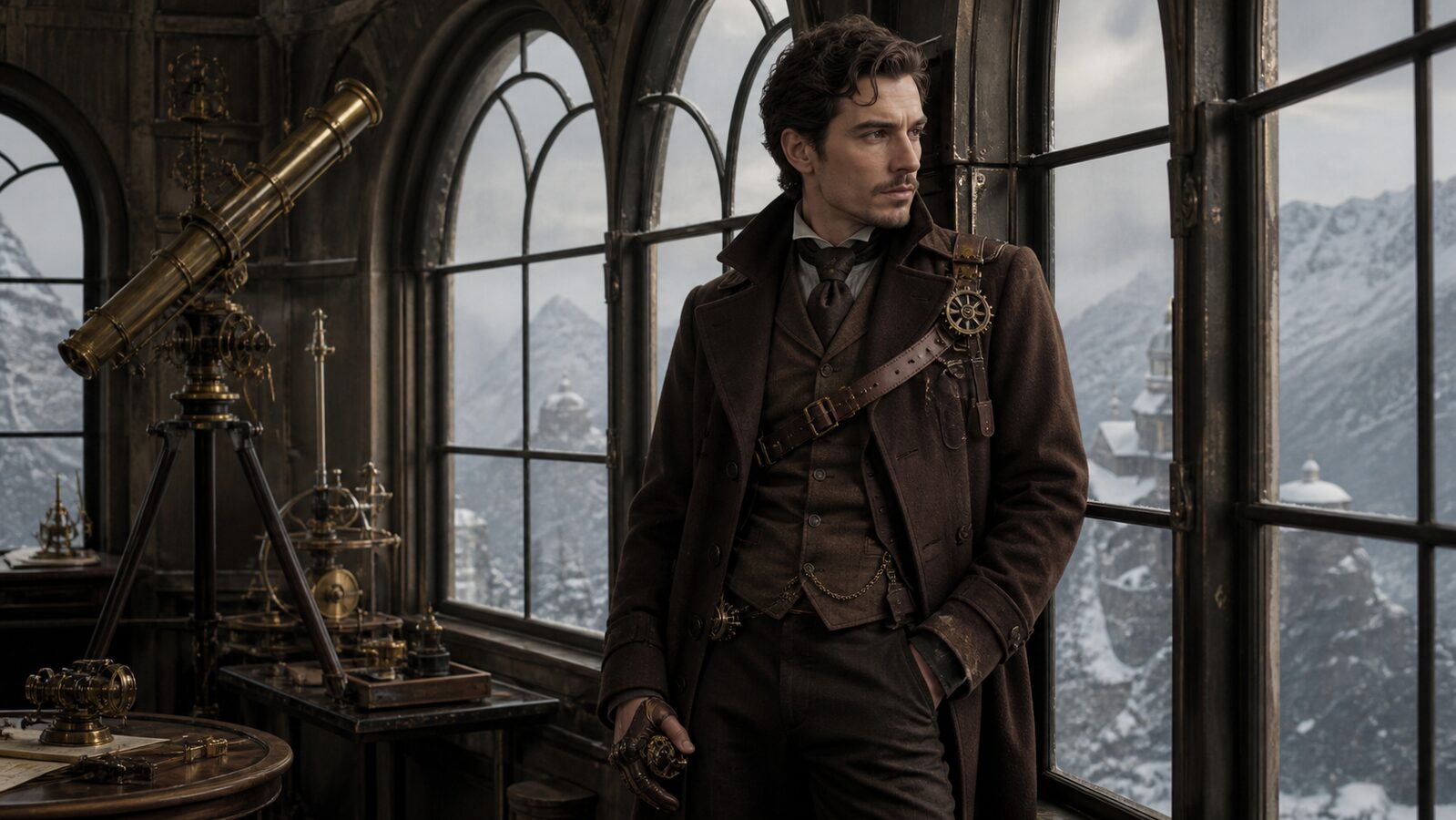 Steampunk aesthetic: Fashion dossier scene