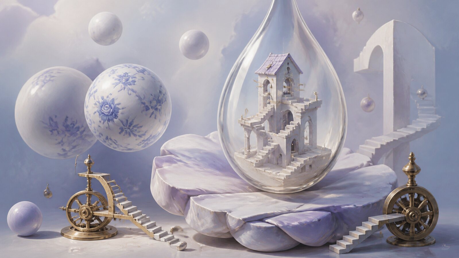 Surrealism aesthetic: Object dossier scene