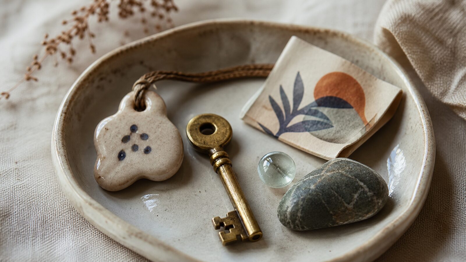 Trinket Design aesthetic: Detail dossier scene