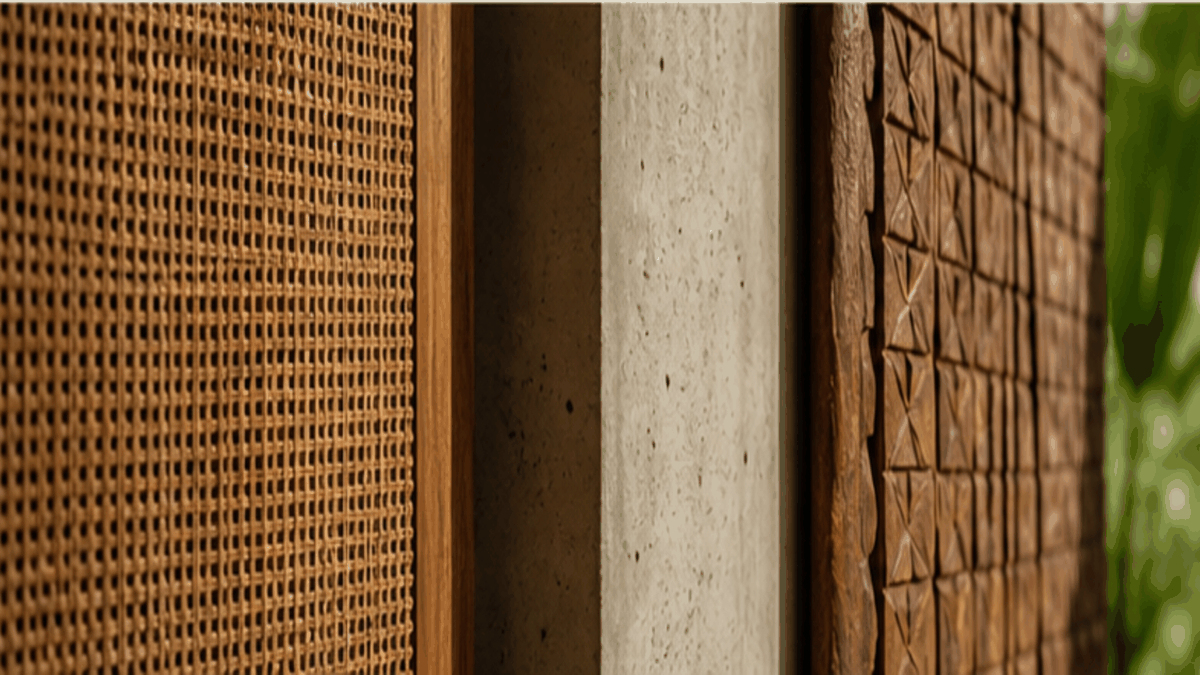 Tropical Modernism aesthetic: Detail dossier scene