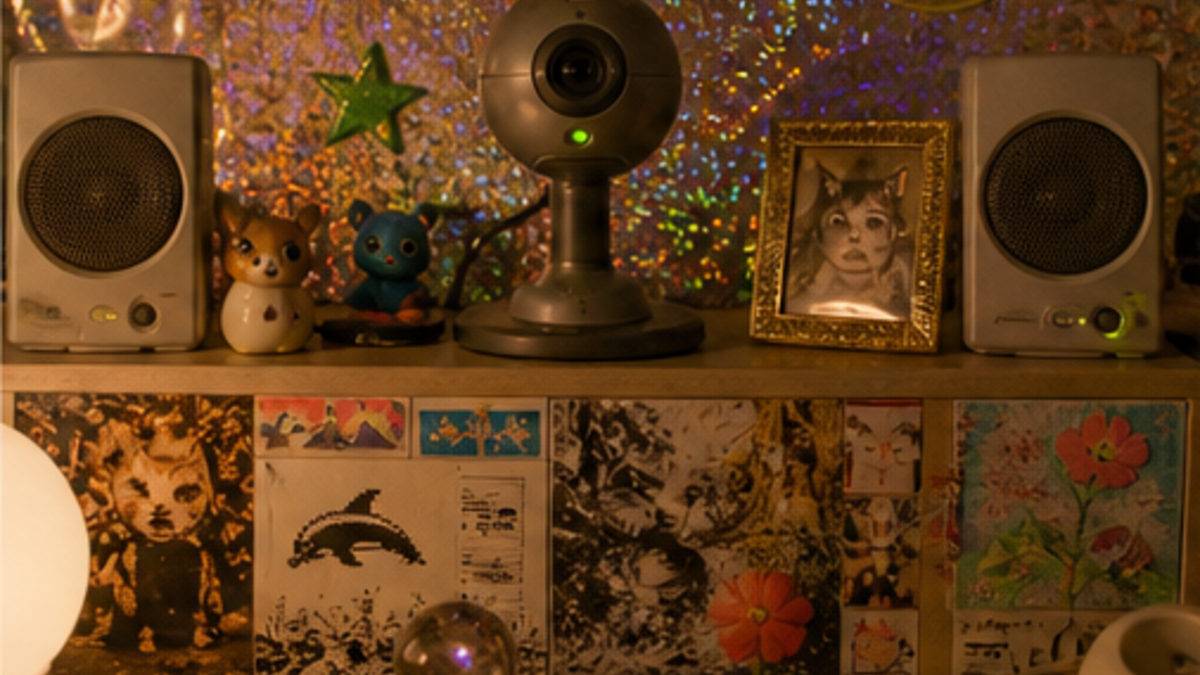 Web 1.0 aesthetic: Object dossier scene