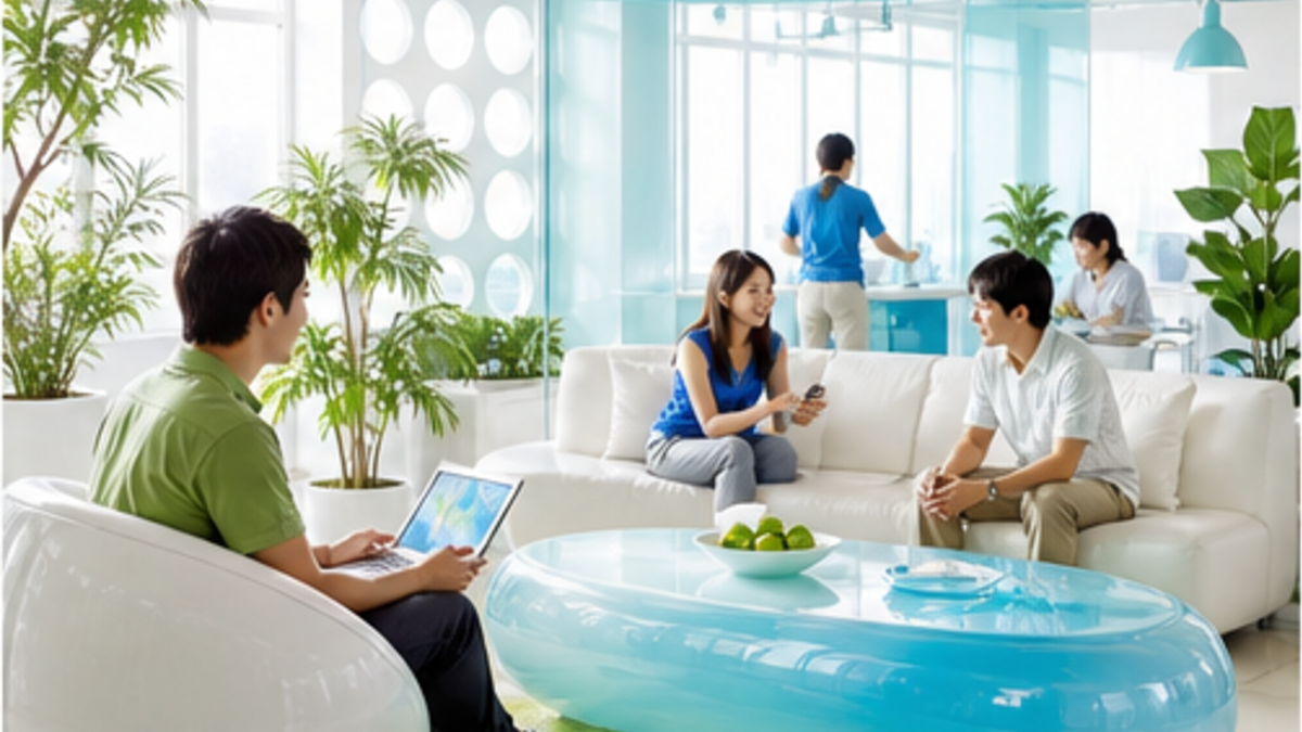 Web 2.0 Gloss aesthetic: Interior dossier scene